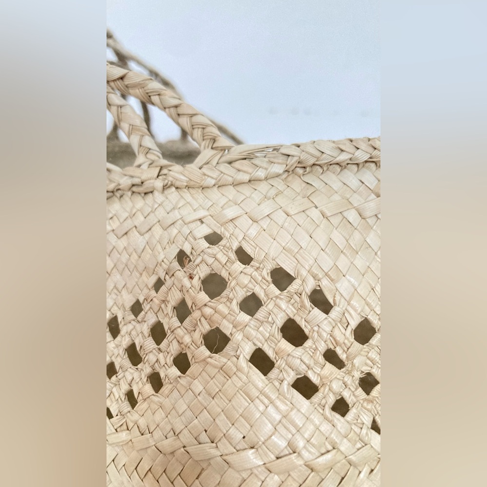 Carrying basket (Pentecost Island style) Handwoven from Vanuatu NEW - Picture 7 of 10